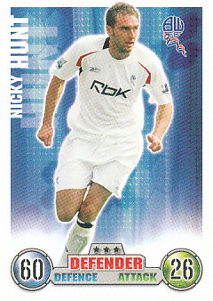 Nicky Hunt Bolton Wanderers 2007/08 Topps Match Attax #69